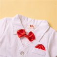 thumbnail image 6 of Coerni Toddler Boy Gentleman Formal Suit Tuxedo Clothes Baby Boys Bowtie Short Sleeve Jumpsuit Bodysuit Pants Outfits, 6 of 9