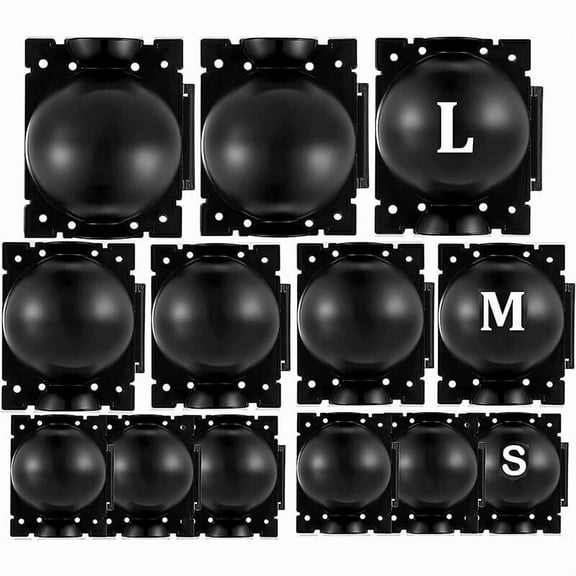 15 Plant Rooting Balls, Grafting Balls, High-Pressure Plant Rooting Devices (L M S, Black)