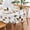 Color 1, variant on Rdsfhsp Checkered Leaf Vine Oval Tablecloth, Waterproof Floral Print Dining Table Cover, Wrinkle Resistant 60"x84" Fits 6-8 Seats