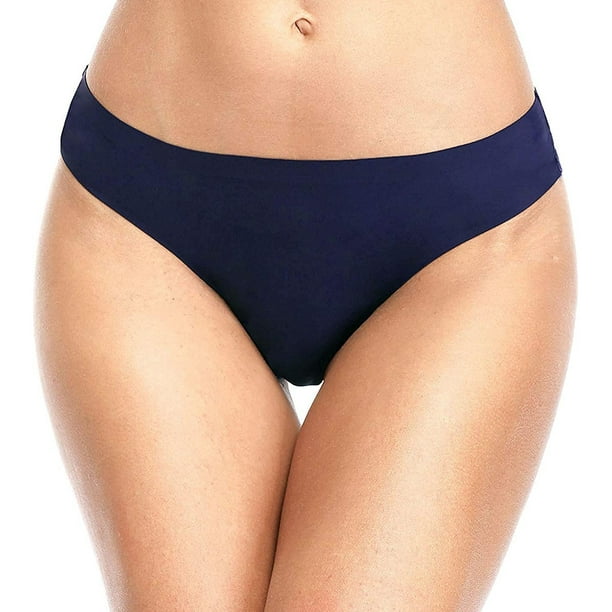 Charmo Women Nylon Bikini Panties Comfort Underwear Lace Trim