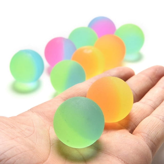 Bouncing Ball Two-color Frosted Ball Childrens Outdoor Toy Bouncy Ball