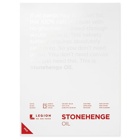 UPC: 0645248333963 | Legion Paper Stonehenge Oil Pad  9  x 12