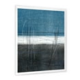 thumbnail image 3 of Designart 'Grey Meet Teal Abstract Art' Modern Framed Art Print, 3 of 4