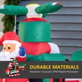 thumbnail image 4 of HomCom Santa Claus Flying Helicopter Blow up Yard Inflatable, with Built-in LED Lights 5', 4 of 9