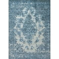 thumbnail image 1 of Ahgly Company Indoor Rectangle Mid-Century Modern Azure Blue Oriental Area Rugs, 2' x 5', 1 of 6
