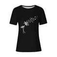 thumbnail image 4 of BLVB Summer Tops for Women Graphic Tee Short Sleeve Crewneck Print T Shirts Cute Basic Shirts, 4 of 4