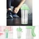 thumbnail image 4 of 600ml Portable Two Straws Water Bottle Dual Use Drink Cup for Outdoor Travel Sport ,Green, 4 of 5