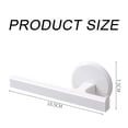 thumbnail image 2 of Wall Mounted Stainless Steel Self Adhesive Hand Towel Holder, Rustproof Stick On Wall-Towel Rack For Bathroom/Kitchen - white, 2 of 6