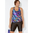 thumbnail image 4 of Swimsuits for All Chlorine Resistant Racerback Tankini Set With Bike Short, 4 of 5