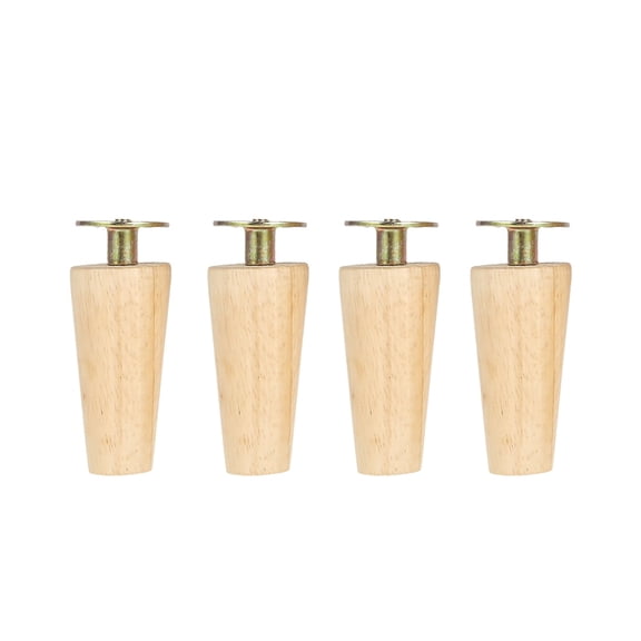 HOTBEST 4 Set Wooden Furniture Legs Kit 8/15/20cm Height Replacement Furniture Feet Heavy Duty Table Legs Straight Sloping Sofa Legs with Screws for Home Office Sofa Couch Chair Bed Table Cabinet