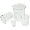 thumbnail image 1 of Ensemble de 4 Verres à Mesurer, Verrerie de Laboratoire, 1 of 4