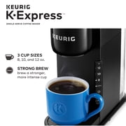 Keurig K-Express Coffee Maker, Single Serve K-Cup Pod Coffee Brewer, 42 oz. Removable Reservoir, 8-12 oz. Brew Sizes, Black