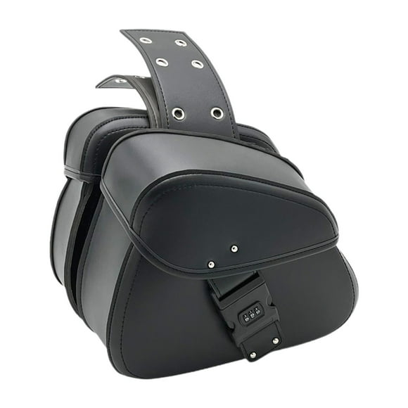Alforjas para motocicleta Alforjas universales impermeables Bolsa lateral para motor negro