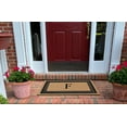 thumbnail image 4 of A1HC Natural Coir Monogrammed Entrance Door Mats, Durable Large Outdoor Rug, Non-Slip, Flock Doormat, Thin-Profile Heavy Duty Door Mat, Indoor Outdoor Front Door, High Traffic Areas, 24" X 39", 4 of 7