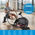 thumbnail image 6 of Rowing Machine, Magnetic Rowing Machine with 16 Levels of Quiet Dual Slide, Rowing Exercise Equipment for Home Use, App Compatible, 350lb Weight Capacity, 6 of 8
