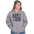 thumbnail image 2 of US Army Sis Military Star Logo Women Plus Size Zipper Hoodie Brisco Brands 2X, 2 of 4