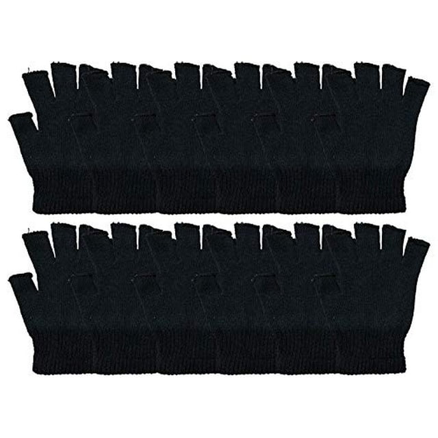 Wholesale Bulk Winter Gloves For Men Woman, Bulk Pack Warm Winter Thermal Gloves (Mens 24 Pairs Solids