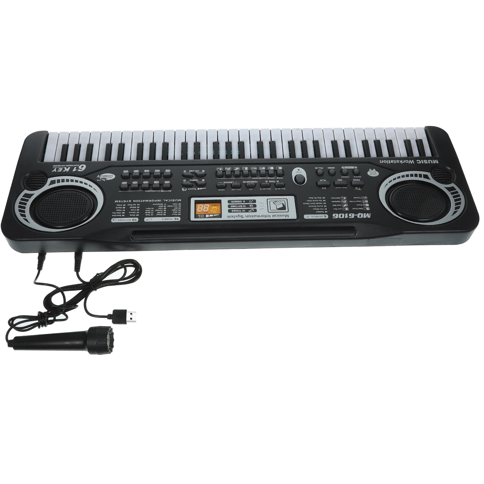 61 Keys Piano Keyboard, Electronic Digital Piano with Built-in Speaker Microphone