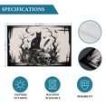thumbnail image 6 of Halloween Placemats Set of 4, Rustic Horror Skeleton Cats Buttterfly Skull Black Washable Wipeable Table Mats for Dining Tables, Indoor Outdoor Kitchen Place Mats for Holiday Party Table Decor, 6 of 9