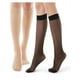 thumbnail image 1 of G&Y 9 Pares de Pantimedias hasta la Rodilla con Puntera Reforzada - Medias de Nailon 20D para Mujer, 5 Negros y 4 Desnudos, 1 of 6