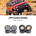 thumbnail image 4 of Llantas de plástico Bewildely 4x 1/24 RC Axial SCX24 Negro, 4 of 6
