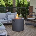 thumbnail image 2 of Real Flame Aegean 24" Round Steel Propane Fire Pit Table With Hidden Tank in Weathered Slate, 2 of 9