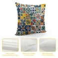 thumbnail image 4 of Creowell  Throw Pillow Covers &nbsp;Mexican Tiles Couch Pillow Covers Colorful Petal&nbsp;Design&nbsp;Rustic Pillowcase&nbsp;Tiles Cushion Cover Decor Home Sofa, 4 of 5