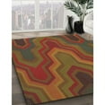 thumbnail image 2 of Ahgly Company Indoor Rectangle Patterned Saffron Red Abstract Area Rugs, 7' x 9', 2 of 6