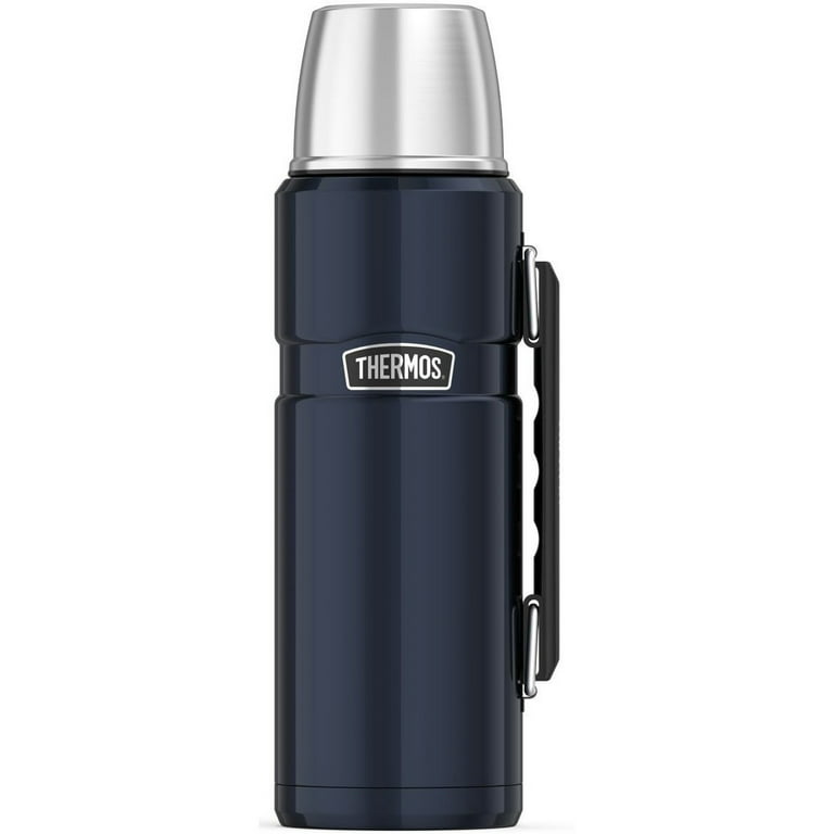 Thermos Stainless King 40 Oz. Beverage Bottle in Stainless Steel and  Midnight Blue