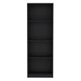 thumbnail image 2 of Home Bookcase with 4-Shelf Modern Display Unit for Books and Decor Black, 2 of 5
