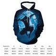 thumbnail image 7 of LAOLIUSN Men’s All-Over Print Ninja Hoodie – 3D Moon Warrior Graphic Pullover Sweatshirt, Stretch Fabric S–4XL, 7 of 7