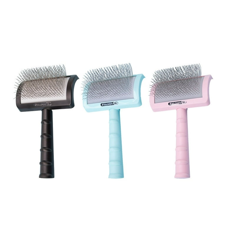Stylish Look Metal Brush for Dog with Plastic Handle