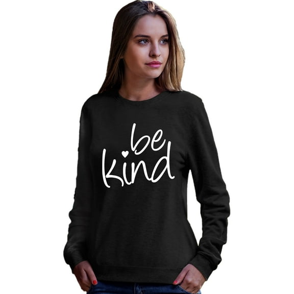 Adult Be Kind Heart Sweatshirt Crewneck