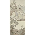 thumbnail image 2 of Zarris, Chariklia 8x14 Gold Ornate Wood Framed with Double Matting Museum Art Print Titled - Non-Embellished Chinoiserie Landscape II, 2 of 4