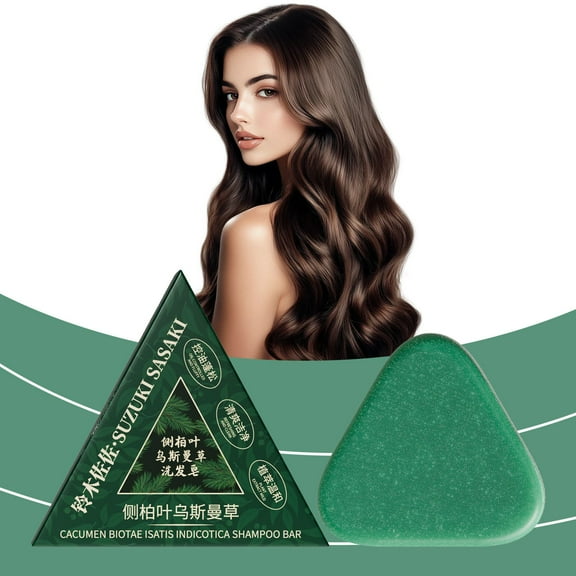 Plant-Based Volumizing Shampoo Bar - Platycladus Orientalis & Indigotica Hair Care, Nourishing, Anti-Breakage, Refreshing Cleanser, Travel-Friendly, All Hair Types gifts for people with cancer