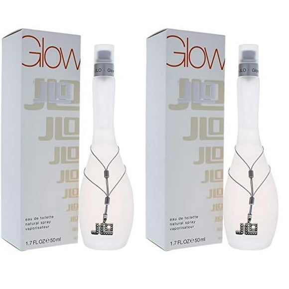 Jennifer Lopez Glow pour Femmes. Eau de Toilette Vaporisateur 1.7 Onces (Lot de 2)