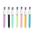 thumbnail image 6 of Peiiwdc 7Pcs Multicolored Pen 4-Color-in-1 Pen Retractable Ballpoint Pen, 1.0mm, Green, Blue,, 6 of 9