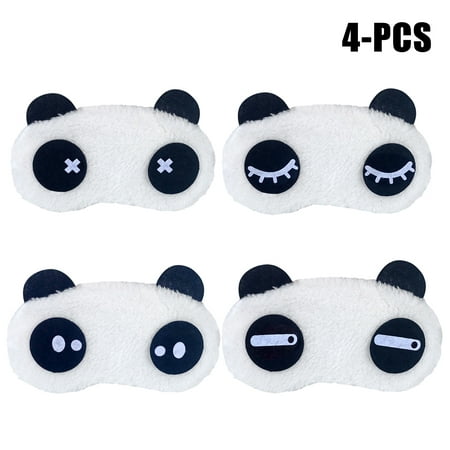 Sleeping Masks, Coxeer Cartoon Panda Sleeping Eye Masks Eye Sleep Covers Sleeping Eyeshades for Women Men Teen Boys Girls,Multicolor