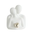 thumbnail image 3 of Estatua de pareja, artesanía artística, adorno de mesa moderno, figura decorativa para sala de estar Blanco, 3 of 9