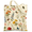 Flowers Butterfly, variant on New York City Travel Canvas Tote Bag for Women, Reusable Funny Bag with Zipper Pocket Metal Snap Closure, Aesthetic Vintage Bags for Shopping Travel