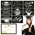 thumbnail image 2 of Graduation Advice Cards Pack Of 8 | Black And Gold Advice For The Graduate Cards | Black And Gold Graduation Decorations | Grad Decorations, 2 of 8