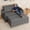 Dark Gray, variant on 3 in 1 Convertible Sofa Bed,Asofer Modern Pull Out Couch SleeperBed with AdjustableBackrest,Loveseat Couch with Pockets for Apartment Office,Dark Gray