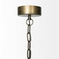 thumbnail image 3 of Mercana Dawson II Metal Antiqued Gold Pendant Dome Light, 3 of 10