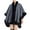 Navy, variant on MuZeFu Scarf Scarves for Women Womens Warm Long Shawl Wraps Women's Wool Collar Hanging Dyed Cape Large Knitting Cardigan Loose Coat