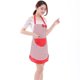 thumbnail image 1 of Lady Girls Lovely Red Dot Bowknot Kitchen Apron, Vintage Bib Aprons With Bags For Women Chef Waitress Kitchen, 1 of 3