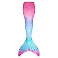thumbnail image 3 of Traje de baño de fantasía con cola de sirena para niñas, regalo de Navidad, se puede agregar aleta monoaleta, 3 of 5