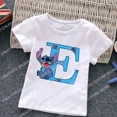 thumbnail image 3 of Nueva camiseta con letras ABCD de Stitch para niños, camisetas con combinación de nombres, camisetas de dibujos animados Kawaii, ropa informal para niños y niñas, camisetas Harajuku para niños y niñas, 3 of 5