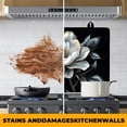 thumbnail image 5 of White floral Stove Top Cover for Home Decoration Kitchen Pad Non-Stick Washable Cooktop Covers Countertop Protector Keep Stove Clean 28"x20", 5 of 7
