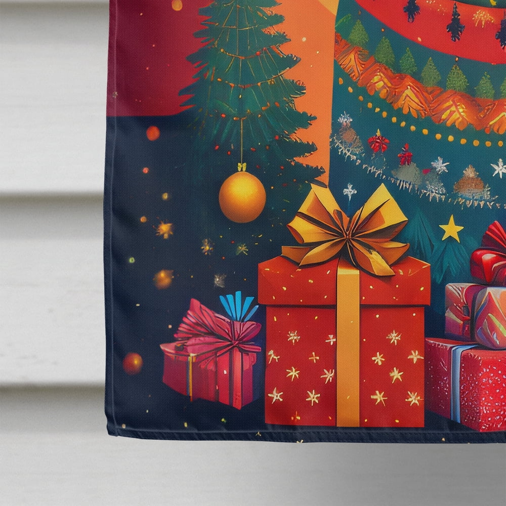 German Shepherd Holiday Christmas House Flag 28 in x 40 in