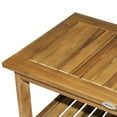 thumbnail image 6 of Outsunny 36" Outdoor Coffee Table 2-Shelf Acacia Wood Rectangular Buffet Storage Organizer Natural Finish Teak Patio, Deck, Lawn, Garden, 6 of 9